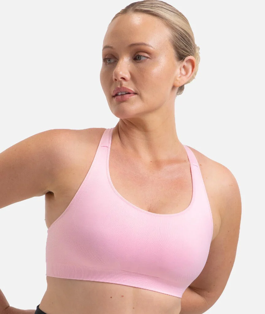 Triumph Triaction Ultra Seamfree Sports Bra - Pink - Image 3