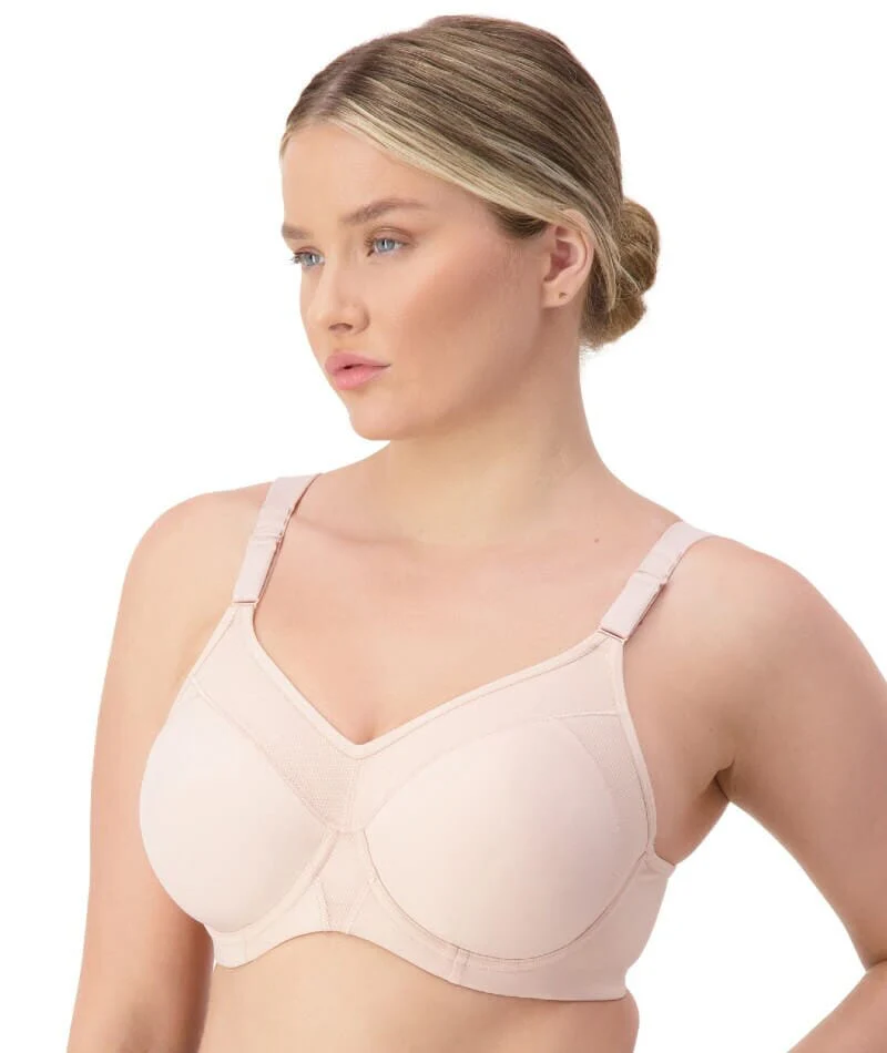 Triumph Triaction Ultra Underwired Padded Sports Bra - Fig Pink - Image 4