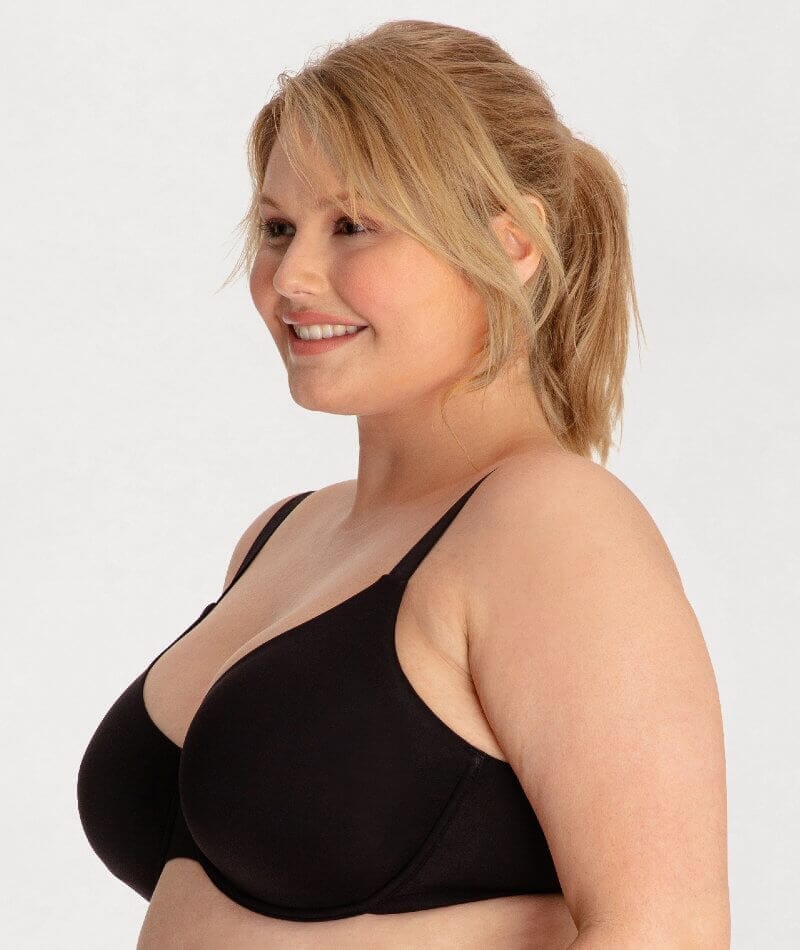 Underbliss Invisibliss Moulded Microfibre Underwire Bra 2 Pack - Black/Nude - Image 11