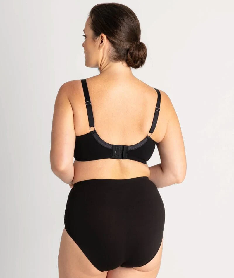 Underbliss Invisibliss Moulded Microfibre Underwire Bra - Black - Image 9