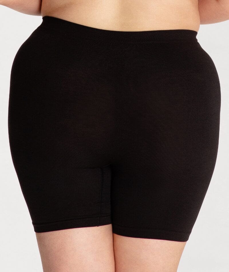 Underbliss Seamless Bamboo Blend Anti-Chafing Shorts - Black - Image 3