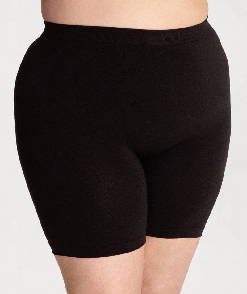 Underbliss Seamless Bamboo Blend Anti-Chafing Shorts - Black - Image 5