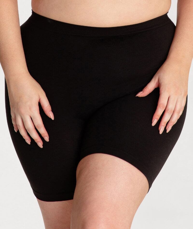 Underbliss Seamless Bamboo Blend Anti-Chafing Shorts - Black - Image 7