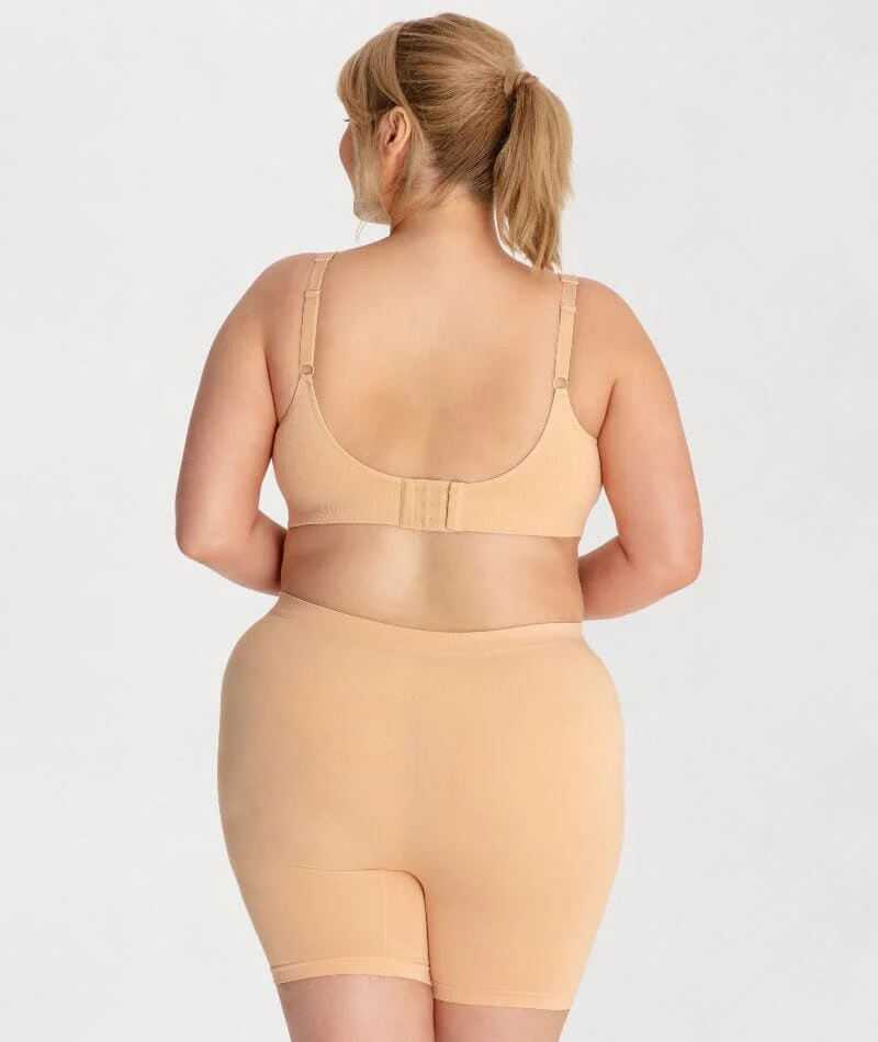 Underbliss Seamless Bamboo Blend Anti-Chafing Shorts - Frappe - Image 12