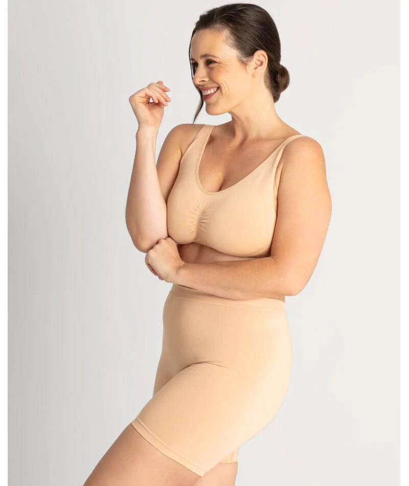 Underbliss Seamless Bamboo Blend Anti-Chafing Shorts - Frappe - Image 9