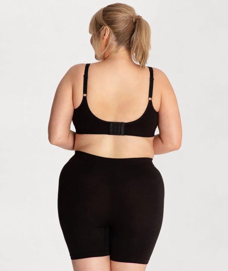 Underbliss Seamless Bamboo Blend Comfort Wire-free Bra 2 Pack - Black/Frappe - Image 17