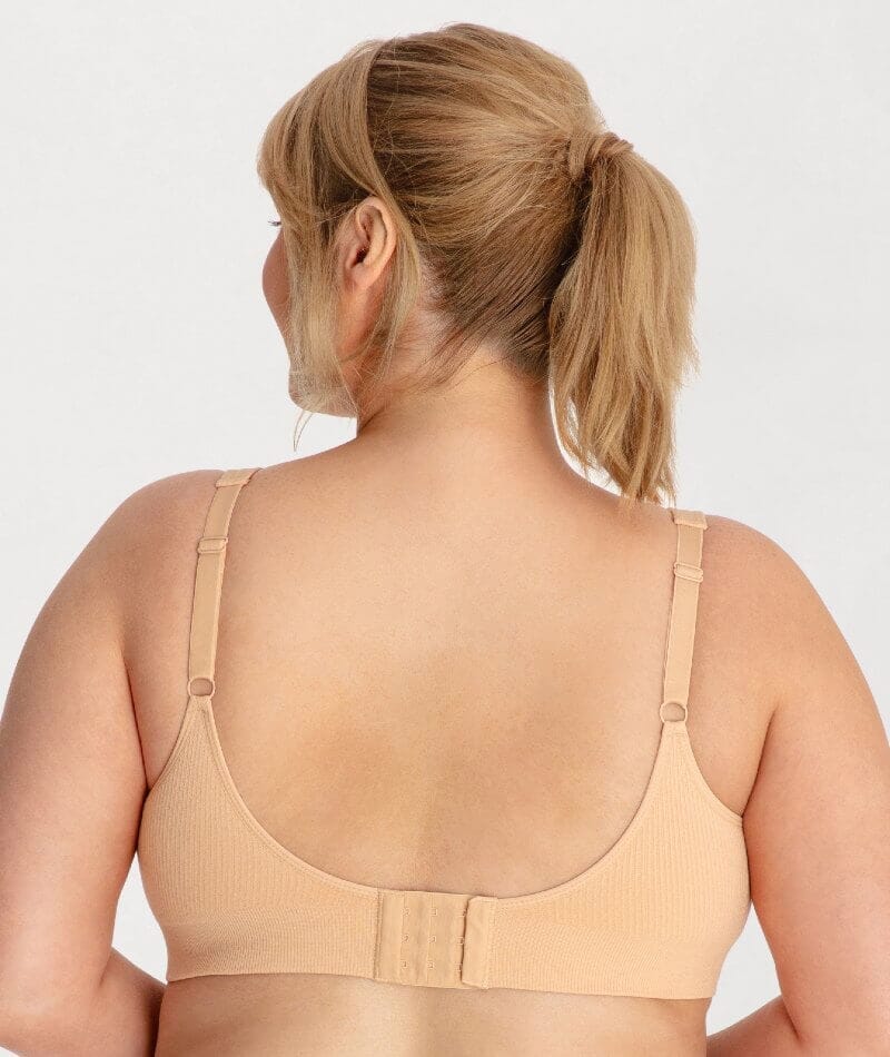Underbliss Seamless Bamboo Blend Comfort Wire-free Bra 2 Pack - Black/Frappe - Image 4