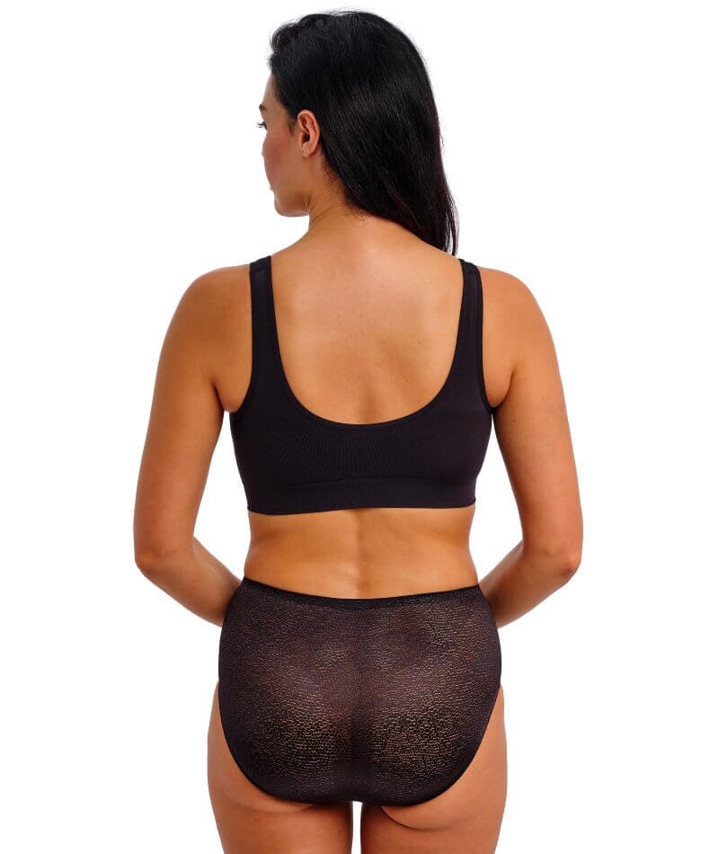 Wacoal B-Smooth Front-Closure Wire-free Bralette - Black - Image 5