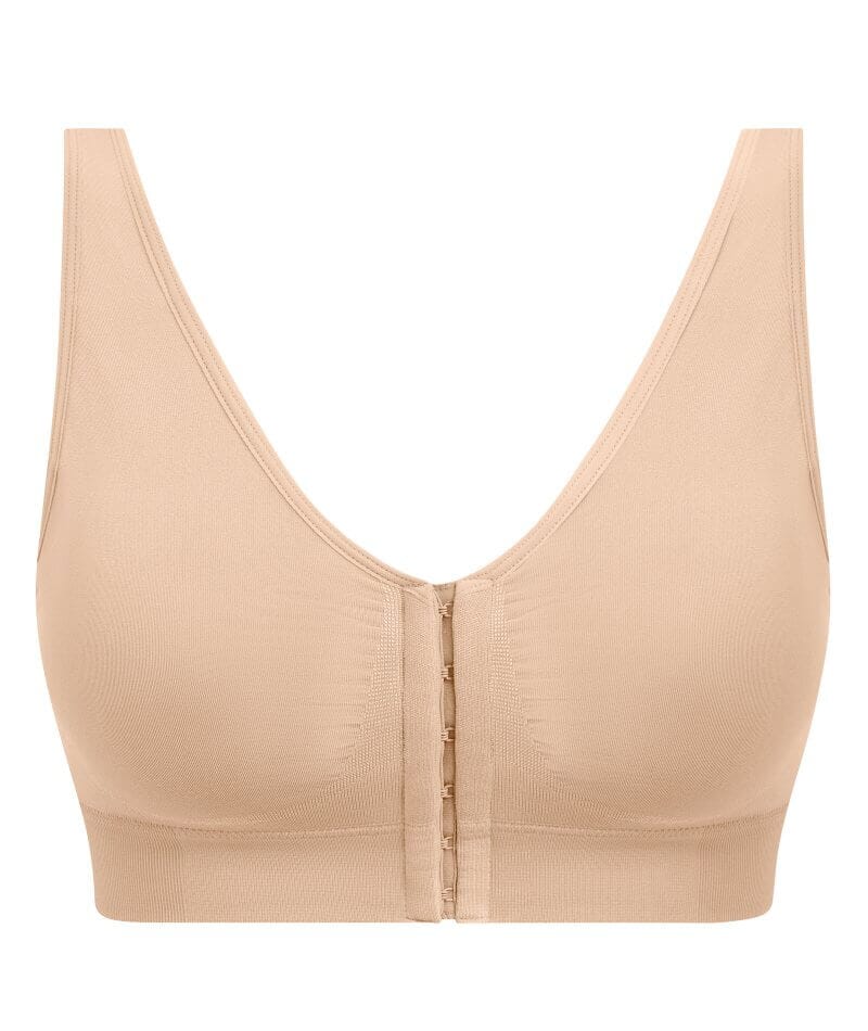 Wacoal B-Smooth Front-Closure Wire-free Bralette - Nude - Image 5