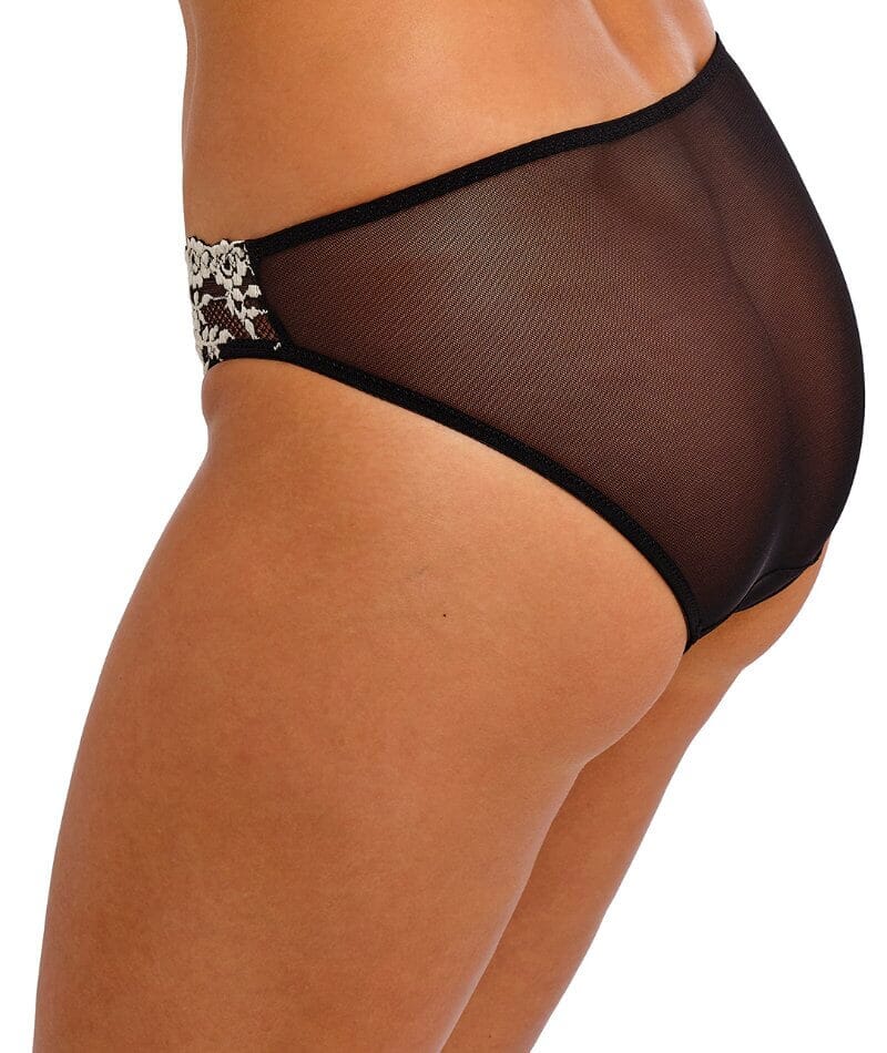Wacoal Embrace Lace Bikini Brief - Black - Image 3