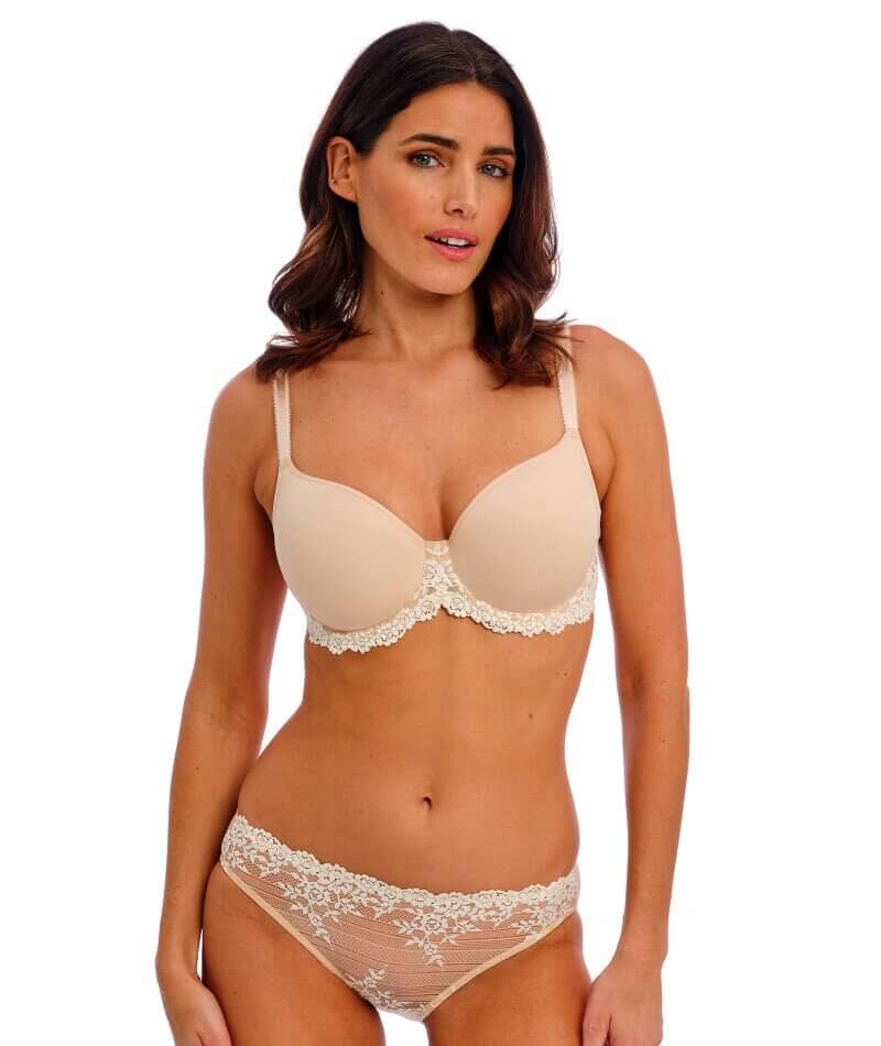Wacoal Embrace Lace Bikini Brief - Naturally Nude / Ivory - Image 4