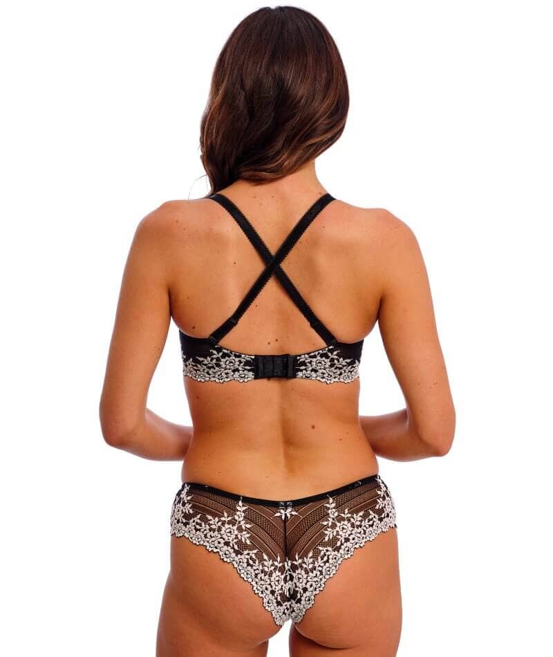 Wacoal Embrace Lace Plunge Underwire Bra - Black - Image 12