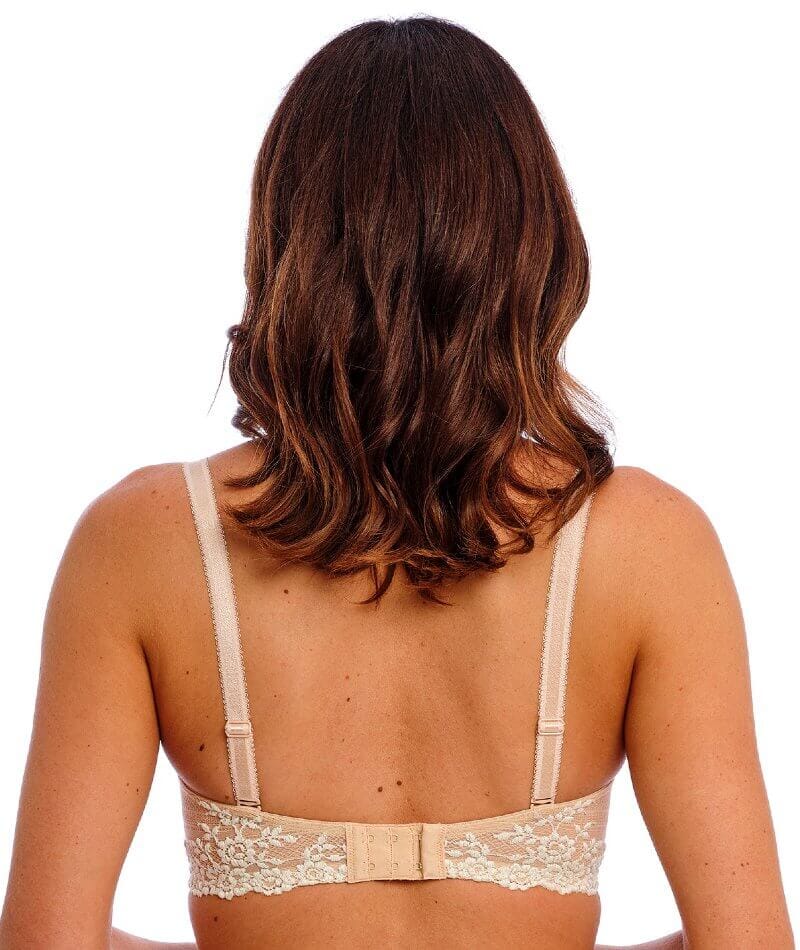 Wacoal Embrace Lace Plunge Underwire Bra - Naturally Nude / Ivory - Image 7
