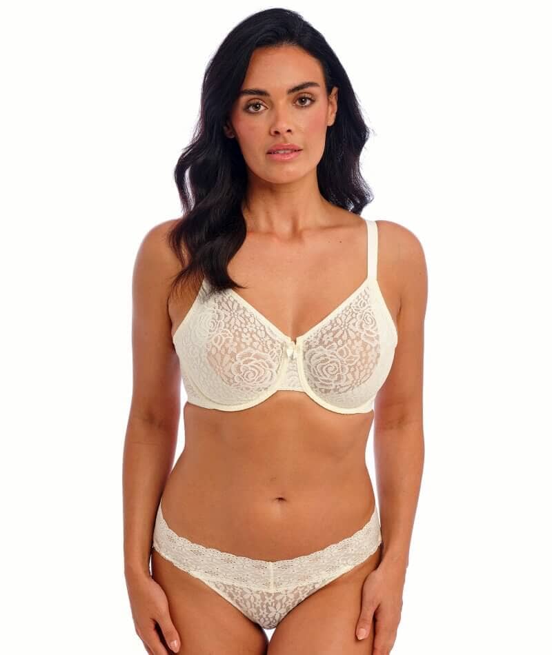 Wacoal Halo Lace Moulded Underwire Bra - Ivory - Image 5