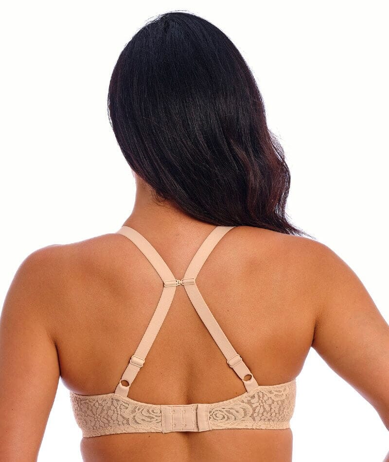 Wacoal Halo Lace Moulded Underwire Bra - Nude - Image 2