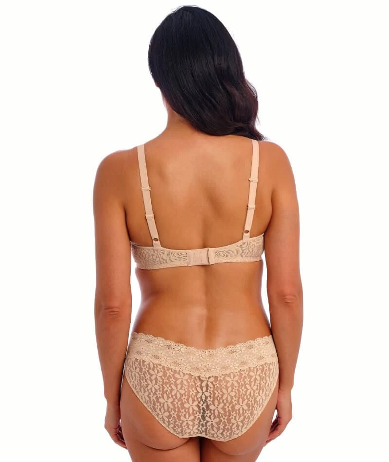Wacoal Halo Lace Moulded Underwire Bra - Nude - Image 7