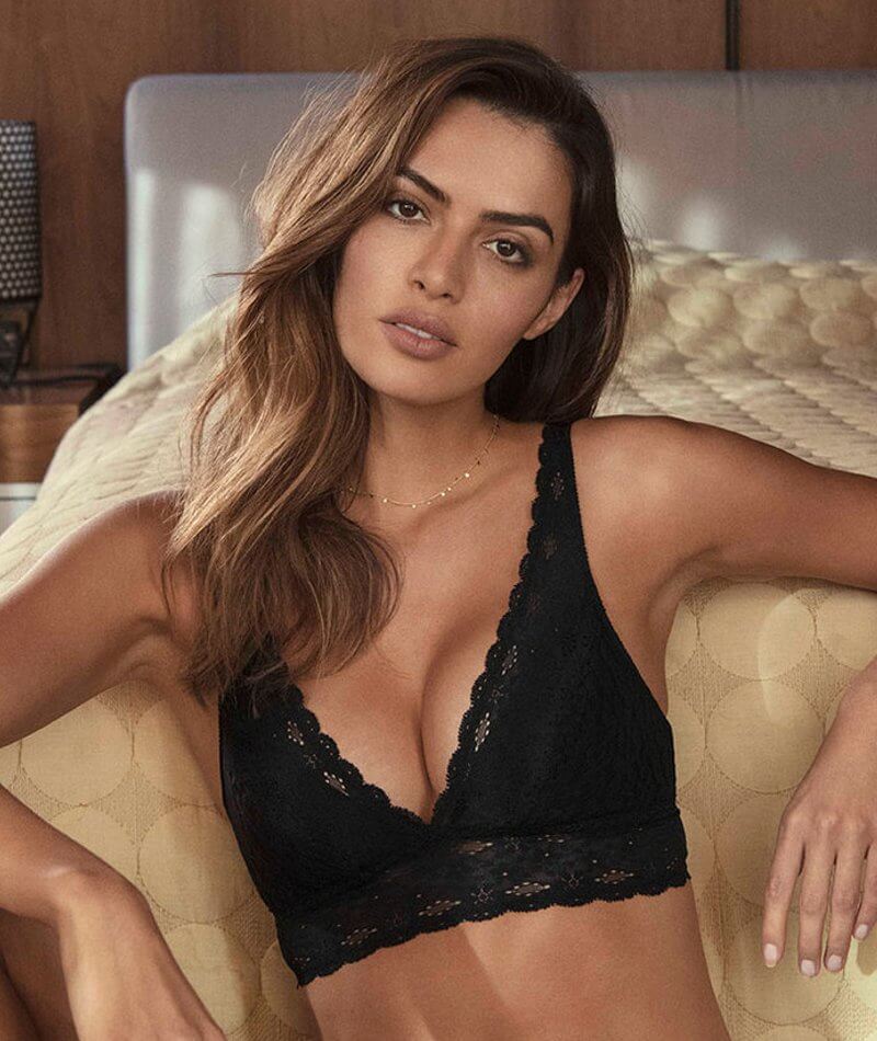 Wacoal Halo Lace Soft Cup Wire-free Bra - Black - Image 5