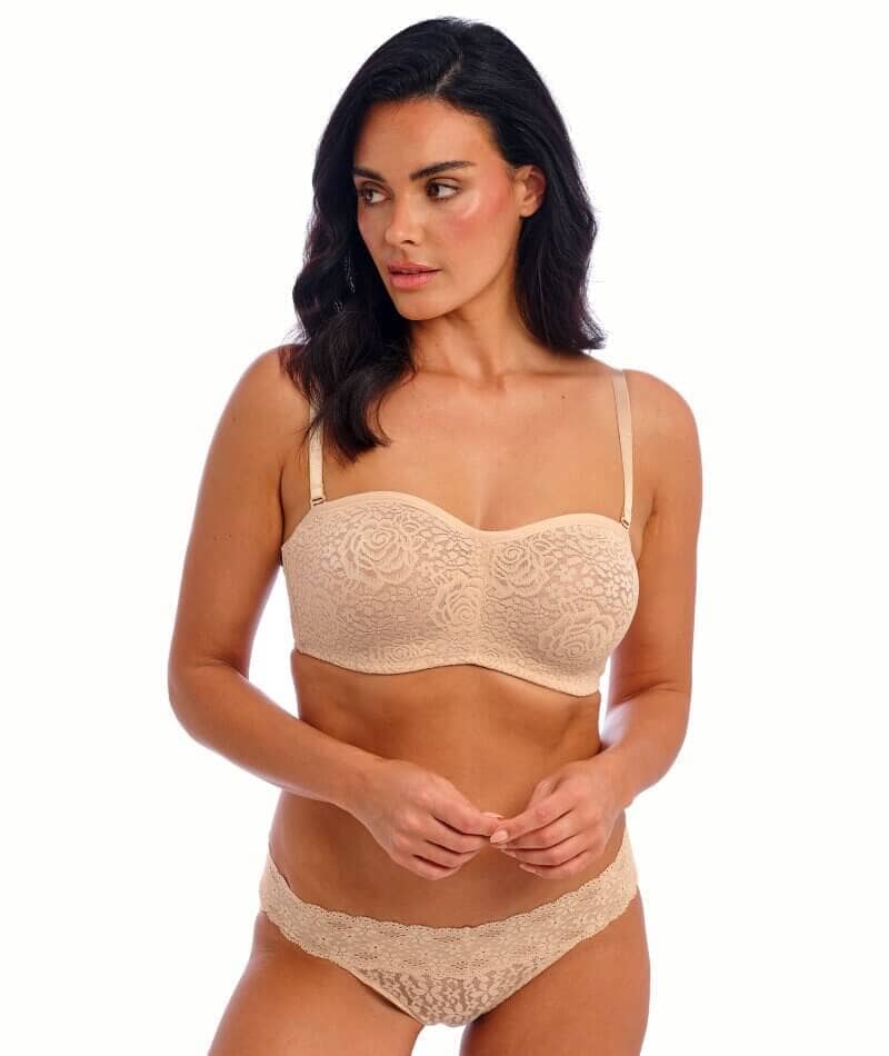 Wacoal Halo Lace Strapless Bra 2 Pack - Nude/Black - Image 16