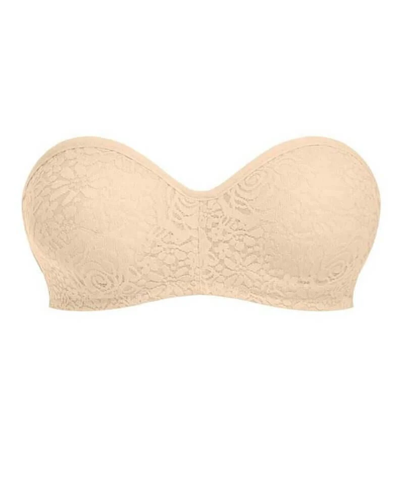 Wacoal Halo Lace Strapless Bra 2 Pack - Nude/Black - Image 26
