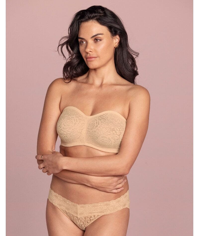 Wacoal Halo Lace Strapless Bra - Nude - Image 3